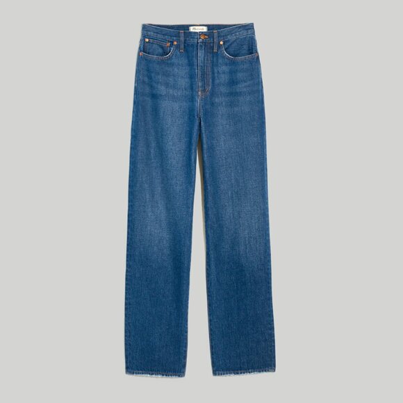 Madewell Baggy Straight Jeans, Dark Worn Indigo Wash, 30 - Picture 12 of 12